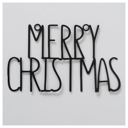 Boltze crni božićni zidni ukras merry christmas Slike