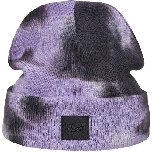 Urban Classics Accessoires Dye Beanie - Purple/Dark Grey Cene