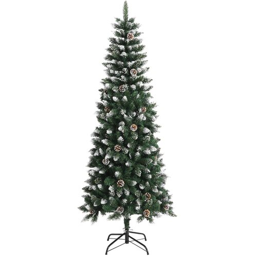  Umjetno božićno drvce sa stalkom zeleno 210 cm PVC Slike