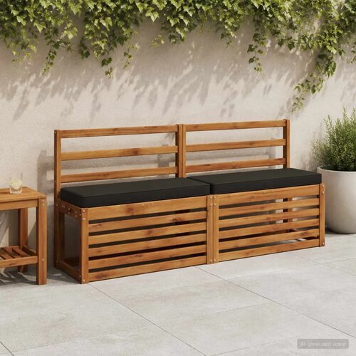  Jastučić za klupu - 1 dio VUGHT 100% poliester Crna - Crna (melange) 80 x 40 cm 1 Cijene
