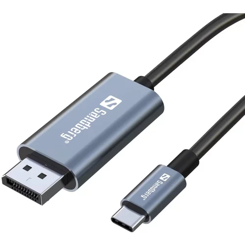 Sandberg USB-C na DisplayPort video povezovalni kabel 2m, (20980882)