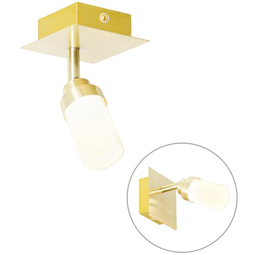QAZQA Moderni kopalni&scaron;ki reflektor iz medenine IP44 - Japie Cene