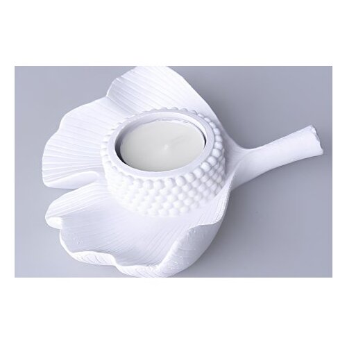 Aberto Design svećnjak CY0344, 13x14 cm, bela Cene