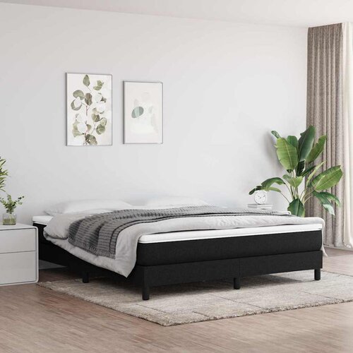  Krevet s oprugama i madracem crni 180x200 cm od tkanine Cijene
