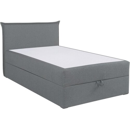 MID.YOU POSTELJA Z VZMETNICO 120 cm x 200 cm , tekstil, leseni material srebrne barve Slike