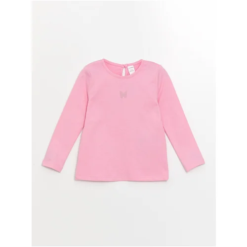 LC Waikiki Crew Neck Long Sleeve Basic Baby Girl T-Shirt