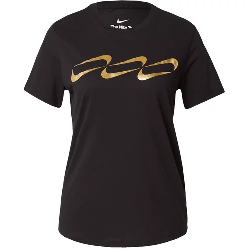 Nike Tehnička sportska majica zlatna / crna