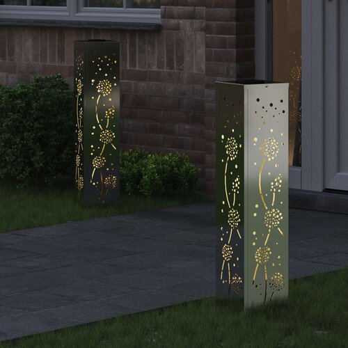  Solarna LED svjetlost za stazu 2 pcs Rđa Galvanizirano Slike