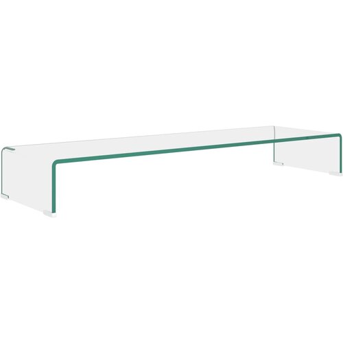 Maison Chic Stojalo za TV / ekran - TV stojalo - Stojalo za ekran stekleno prozorno 100x30x13 cm, (21701949) Cene