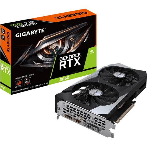 Gigabyte Grafična kartica GeForce RTX 3050 WINDFORCE OC 6G, 6GB GDDR6, PCI-E 4.0, (21199424) Slike
