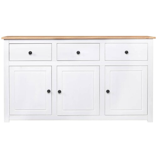  Komoda od borovine bijela 135 x 40 x 80 cm asortiman Panama Slike