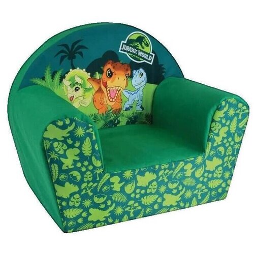 Funhouse Fotelji Fauteuil Club Enfant Bleu Motifs Dinosaures Modra Slike
