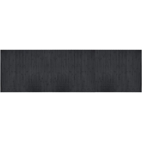  Tepih pravokutni sivi 60 x 200 cm od bambusa Slike