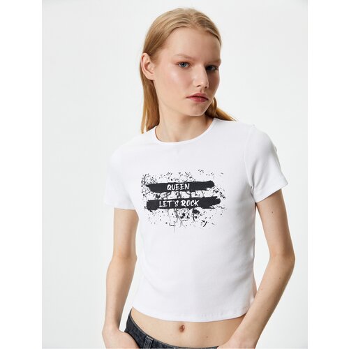 Koton Motto Printed T-Shirt Short Sleeve Crew Neck Cotton Slike
