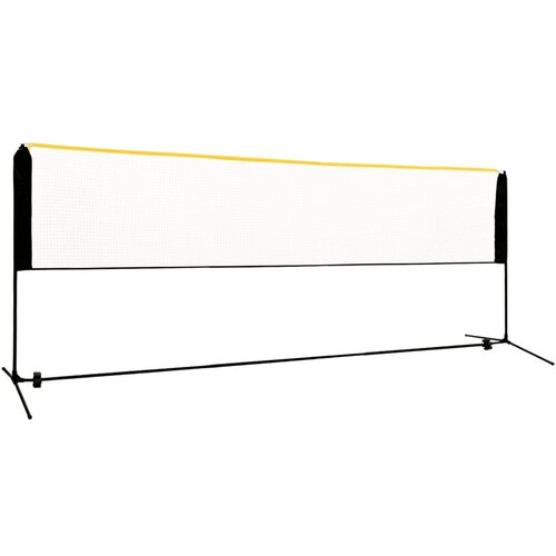 VidaXL Nastavljiva mreža za badminton 400x103x94-158 cm kovinska Slike