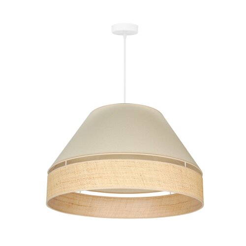  Duolla - Visilica na sajli YUTE AVIGNON 1xE27/15W/230V prečnik 60 cm krem/bež Slike