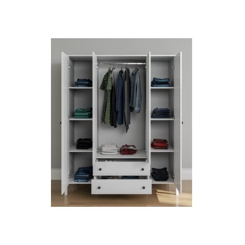 Hanah home drveni beli ormar frn 20013 Cene