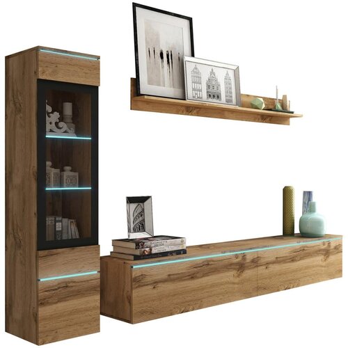 P &amp;amp; B Dnevni Regal Vera, Barva Hrasta, 3-Delno, Led Slike