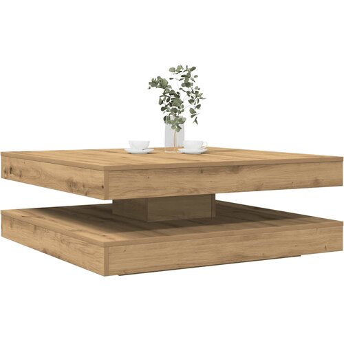 vidaXL Klubska mizica artisan hrast 90x90x34,5 cm Cene