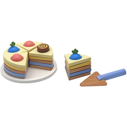Aga4Kids Lesena torta za rezanje za otroke, (21629977) Cene