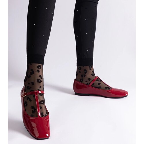 Gemre Red patent ballet flats with strap Marseille Cijene