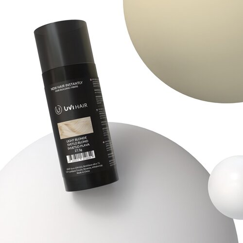 Uvi Hair vlakna za kosu, LIGHT BLONDE / Svijetloplava (velika 27,5 g, do 50 nanosa) Cijene