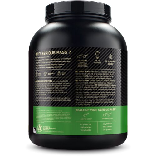 Optimum Nutrition serious mass 5450 g banana Slike