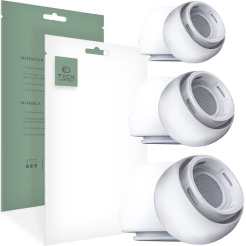 TECH-PROTECT EAR TIPS 3-PACK ZA APPLE AIRPODS PRO 1 / 2 WHITE, (22070901) Cene