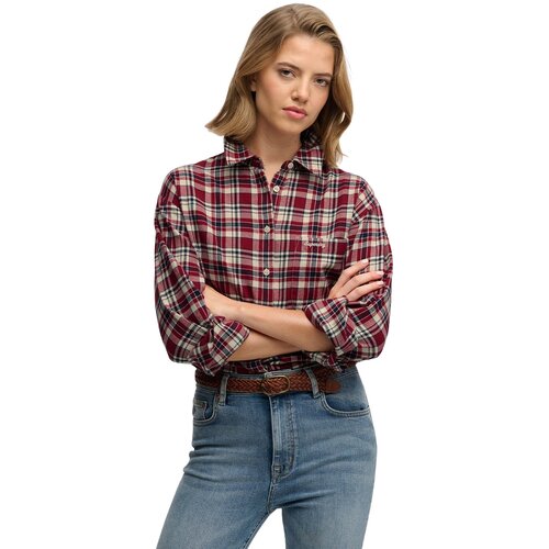 Superdry Check Flannel Relaxed ko&amp;scaron;ulja Slike