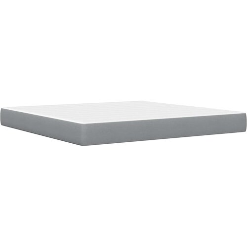  Okvir kreveta s madracem Svijetlo siva 200 x 200 cm Poliester Slike