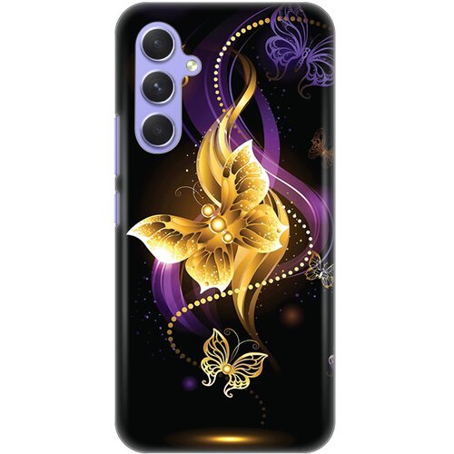 Torbica silikonska print skin za samsung A546B galaxy A54 5G golden butterfly Slike