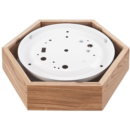  stropna svetiljka oak hex 1xE27/60W/230V prečnik 32 cm hrast Slike
