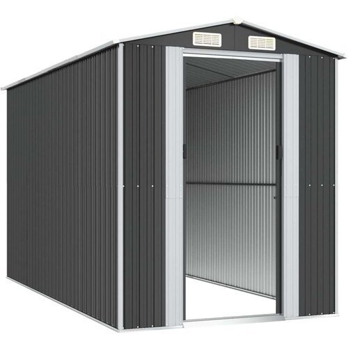 VidaXL Vrtno spremi&amp;scaron;te antracit 192 x 357 x 223 cm pocinčani čelik Slike
