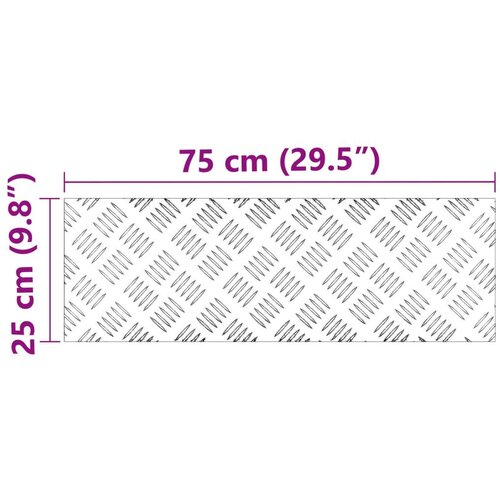  Aluminijske čelične podloge 2 kom Protuklizne 75x25 cm Slike