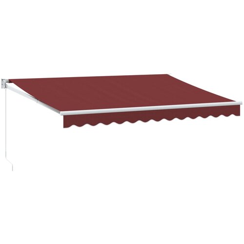 Maison Chic Ročno zložljiva tenda - Senčniki bordo 350x250 cm, (22038775) Slike
