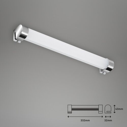BRILONER 2059-018 - LED kupatilsko osvetljenje za ogledalo SPLASH LED/8W/230V IP44 Slike
