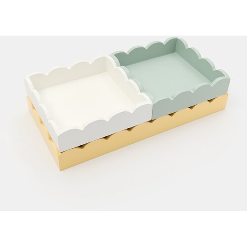 Sinsay Set dekorativnih pladnjeva s valovitim rubom 3 pack Slike