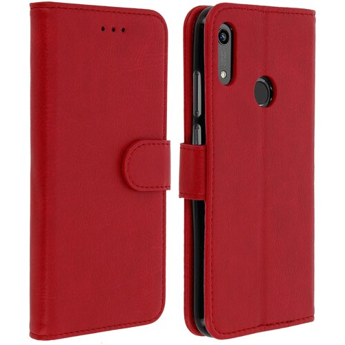 Avizar folio case huawei Y6 2019 , honor 8A z držalom za kartico - rdeca, (20616821) Cene