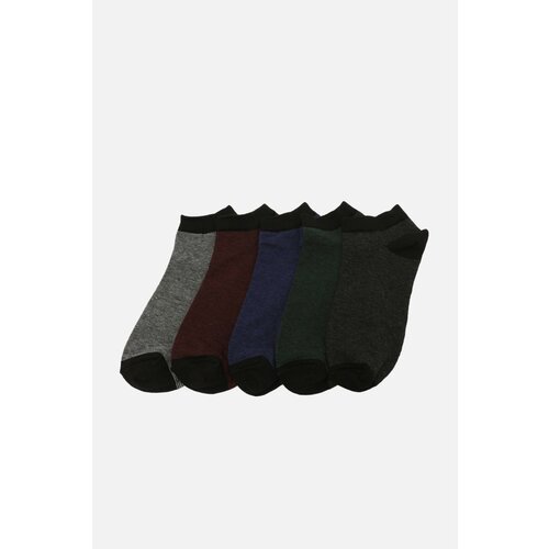 Trendyol Multicolor Men's 5-Pack Booties Socks Cene