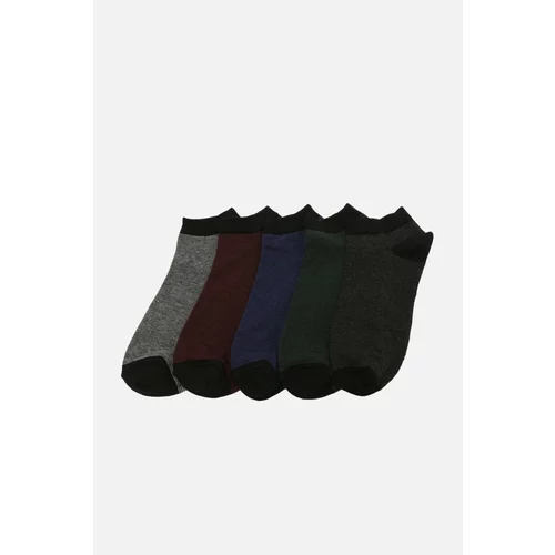Trendyol Multicolor Men's 5-Pack Booties Socks