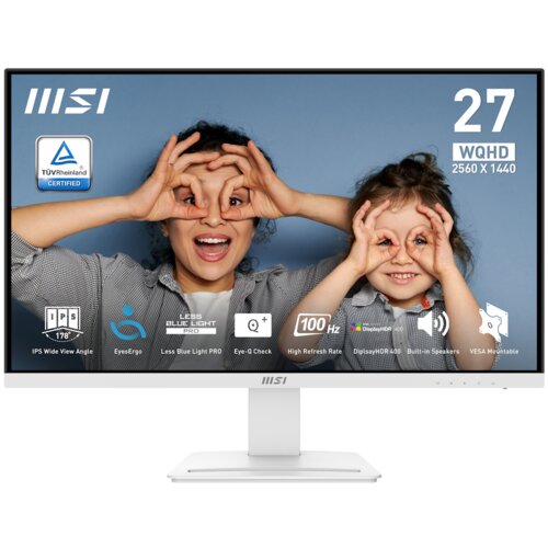 MSI Monitor 68,6 cm (27,0") MP273QWDE 2560x1440 100Hz IPS 1ms 2xHDMI DisplayPort Zvočniki DCI-P3-94% AdaptiveSync HDR400 PRO, (5000129607) Cene