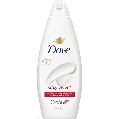 Dove Silky Velvet Nourishing Care gel za tu&amp;scaron;iranje maxi 720 ml Slike