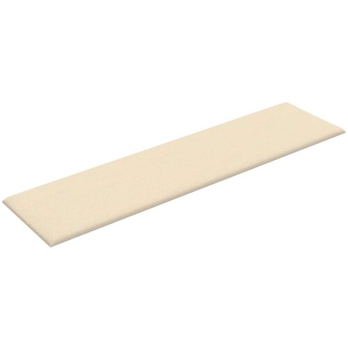  Zidna uzglavlja 12 pcs Krema 60 x 15 cm tkanina Slike