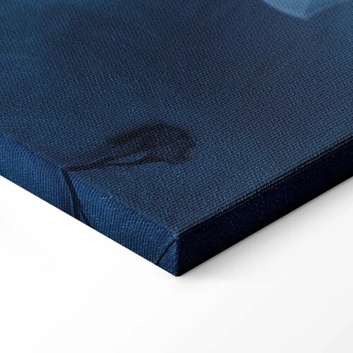  Slika - Ornament in Blue and Cool Colors Dark Blue Decoration 30x20 Na talijanskom platnu Slike