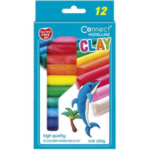  Plastelin 12boja karton Connect blister Slike