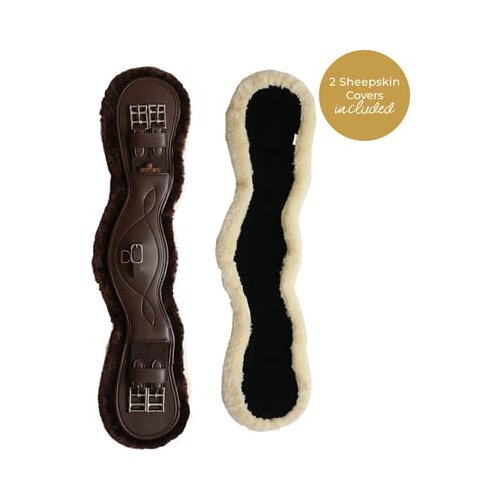 Kentucky Horsewear Anatomski podsedelni pas s krznom &amp;quot;rjav&amp;quot; - 65 cm Slike