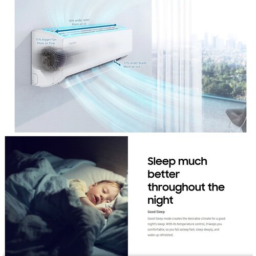 Samsung AR70F24C1AWNEU/AR70F24C1AWXEU 6,5kW klima WindFreeTM Avant S2 White, A+++ - Slike