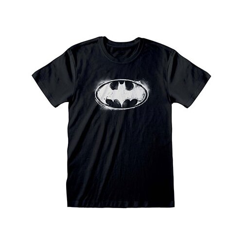 Heroes Inc Ltd muška majica - DC, Batman Distressed Logo, Black&White, L Slike