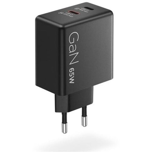Lenovo Dual USB-C 65W GaN 40AW065BEU punjač crni Slike