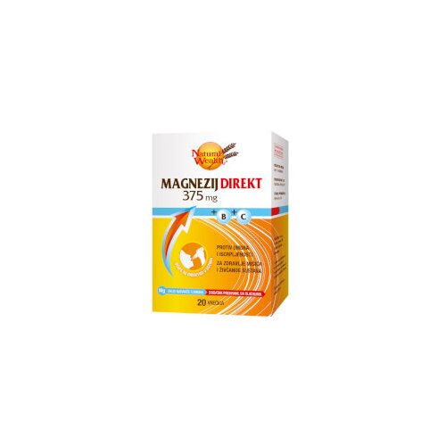 Natural Wealth Magnezij Direkt 375mg + B + C Cijene